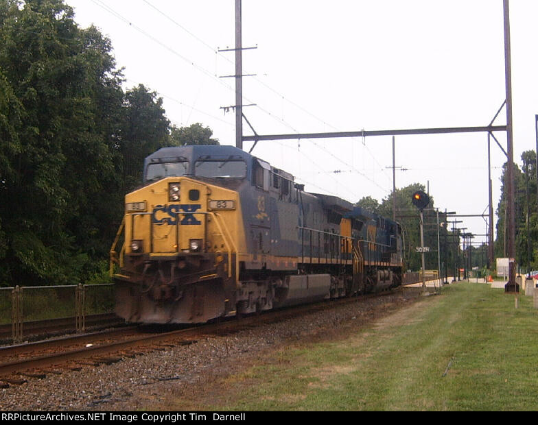 CSX 83 on X097 lite engine move